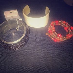 3 pc African and Indian styled bracelet set.